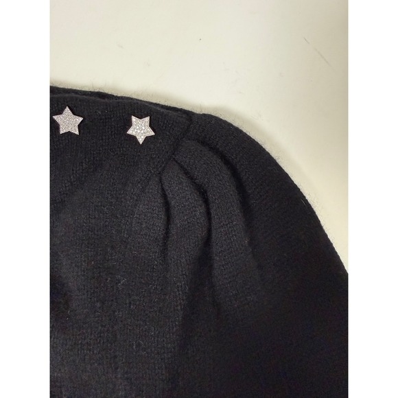 NEW Aqua Cashmere Sweater Women's XXL 100% Cashmere Soft Star Black - Picture 5 of 9